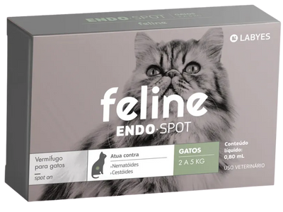 Vermífugo para Gato Labyes Feline Endospot Pipeta