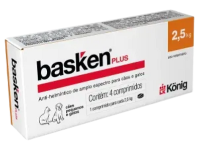 Vermífugo para Gato Basken Plus Comprimido