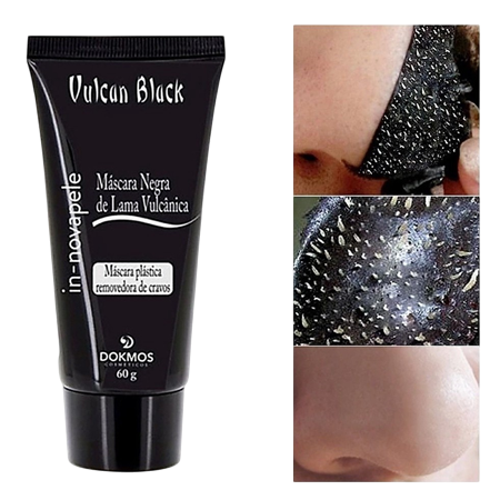 Máscara Removedora de Cravos Vulcan Black Dokmos