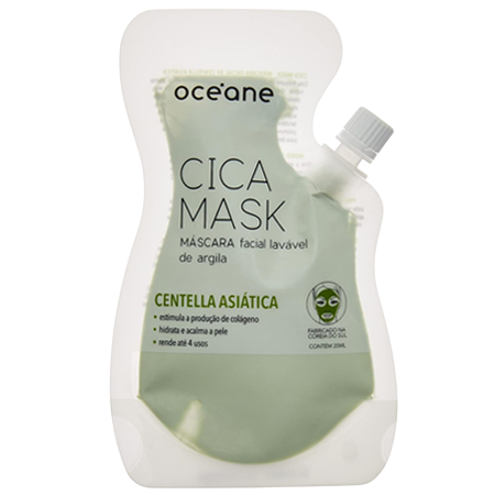 Máscara Facial Argila Centella Asiática Océane