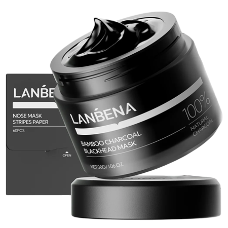Máscara Removedora de Cravo de Carvão de Bambu Lanbena