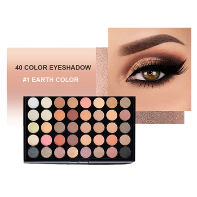 Paleta de sombras 40 cores matte e shimmer