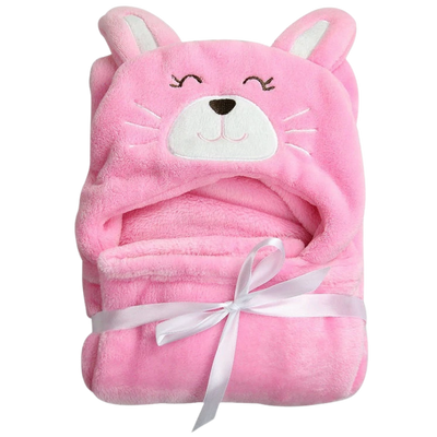 Toalha de banho bebê com capuz de orelhinha