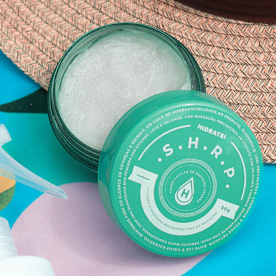 Creme capilar de proteína vegana para cabelos frágeis