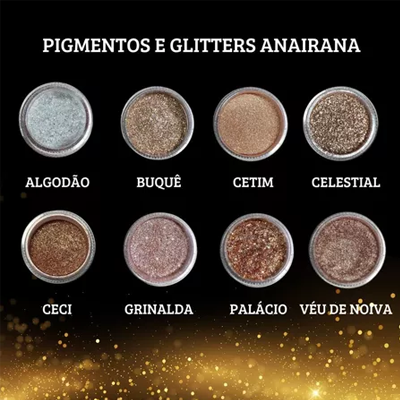 Sombra Glitter para Olhos com Brilho Intenso