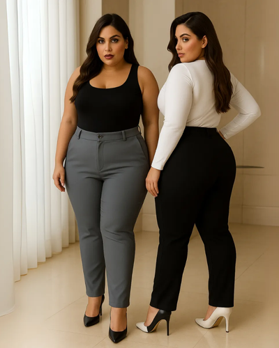 Calça Alfaiataria Feminina Plus Size Social