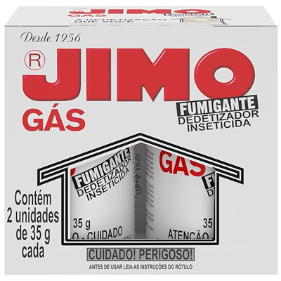 JIMO Gás Fumigante Inseticida 2 Tubos (35g Cada)