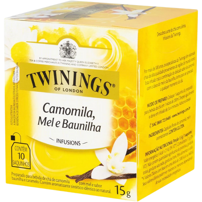 Chá Twinings Camomila, Mel e Baunilha