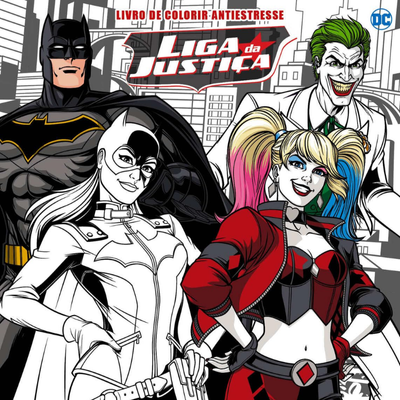 Liga da Justiça: Livro para Colorir Antiestresse