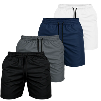 Kit 4 Shorts Masculinos Tactel Praia e Academia