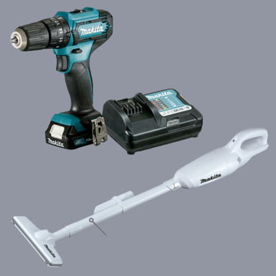 Kit Makita 12V Parafusadeira + Aspirador