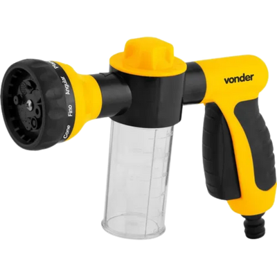 Esguicho com 8 Funções e Reservatório de Sabão Vonder