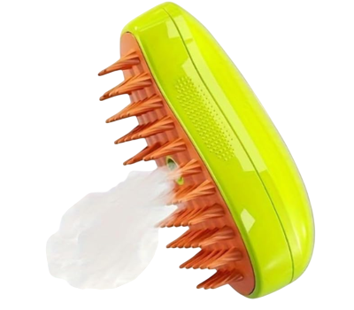 Escova Pet Elétrica Vaporizadora 3 em 1 (Recarregável USB)