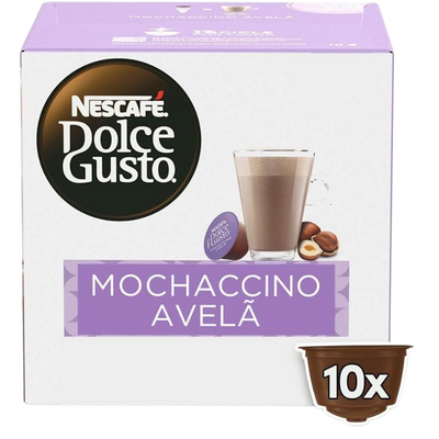 Caixa 10 Cápsulas Dolce Gusto Mochaccino Avelã