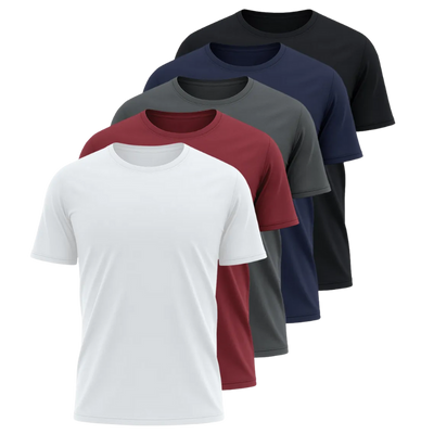 Kit 5 Camisetas Básicas Masculinas Dry Fit Lisa