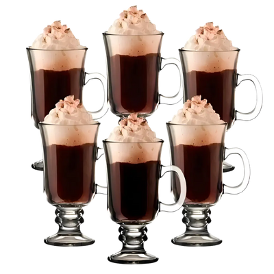 Jogo 6 Xícaras Taça Alta Cappuccino 125 ml