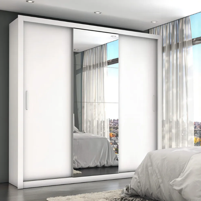 Guarda-Roupa Espresso Móveis Max Plus com Espelho e 3 Portas Deslizantes