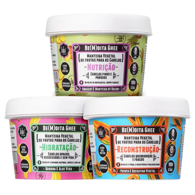 LOLA FROM RIO Kit Cronograma Capilar Be(M)dita Ghee (3 Produtos)