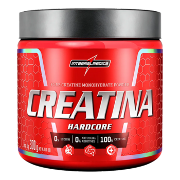 Creatina Hardcore 100% Pura Integral Médica 300g