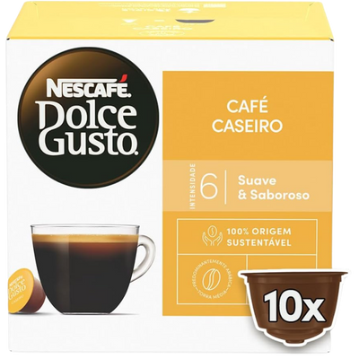 Caixa 10 Cápsulas Dolce Gusto Café Caseiro