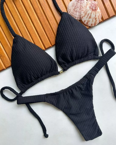 Biquíni Cortininha Marquinha de Fita Fio Duplo