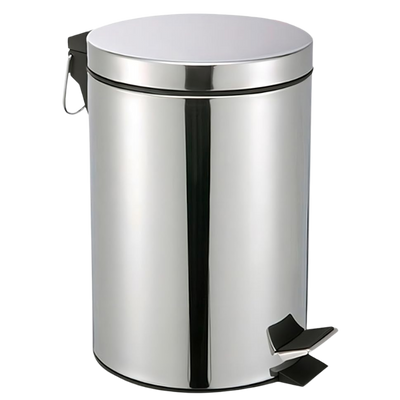 Lixeira de Aço Inox Pedal e Balde Removível 5L