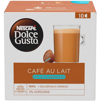 Caixa 10 Cápsulas Dolce Gusto Café Au Lait