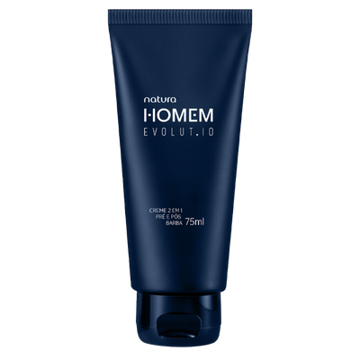 Creme 2 em 1 Pré e Pós-barba Natura Homem Evolut.io