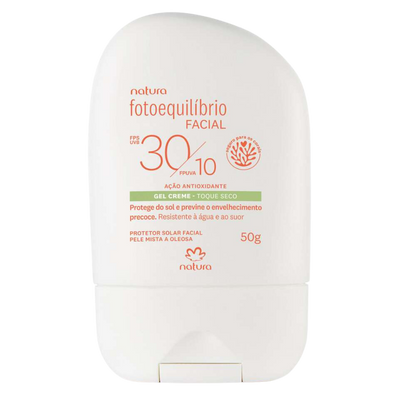 Protetor Facial Gel Creme FPS 30 FPUVA 10 Fotoequilíbrio Natura