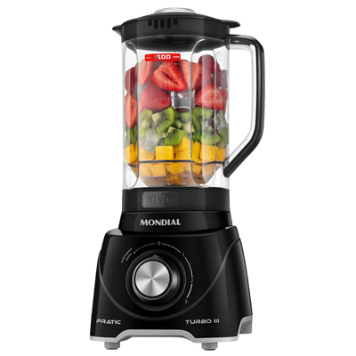 Liquidificador Mondial Pratic Turbo III 550W L93BG