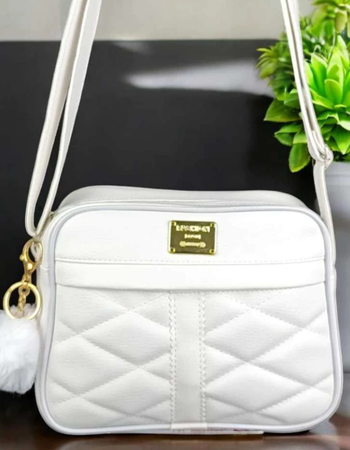 Bolsa Feminina Pequena Transversal Reforçada com Chaveiro