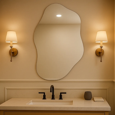 Espelho Vildrex Pisa 70x50cm Lapidado Moderno Luxo