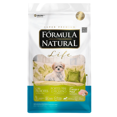Ração Seca Fórmula Natural Life Super Premium Cães Filhotes Pequenos