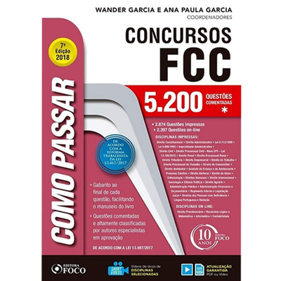Como Passar em Concursos FCC 5200 Questões