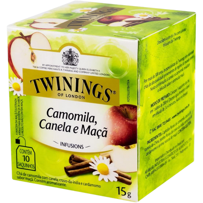 Chá Twinings Camomila, Canela e Maçã