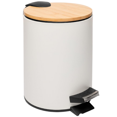 Lixeira Redonda Lyor Tampa em Bambu 3L