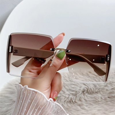 Óculos de Sol Quadrado Vintage Unissex Proteção UV400 Estilo Retrô