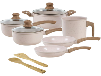 Jogo de Panelas 8 Peças Alumínio Revestido Cerâmico Ecoglide