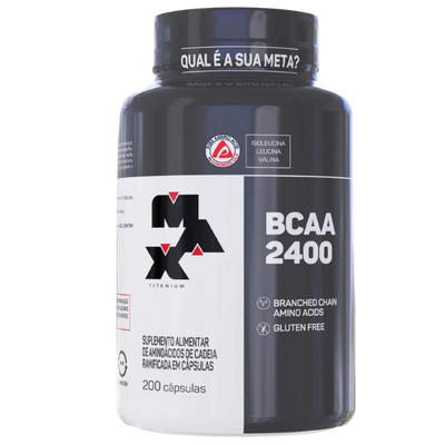 Suplemento BCAA 2400 Max Titanium 200 Cápsulas