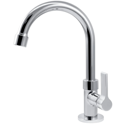 Torneira de Banheiro Lavatório Luxo Bica Alta Cromada Balencia