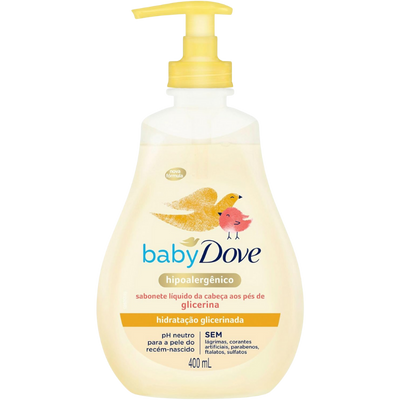 Sabonete Líquido Hidratação Glicerinada Baby Dove 400ml