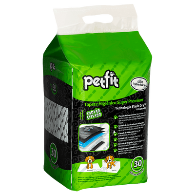 Tapete Higiênico Premium Carvão 80x60cm Petfit