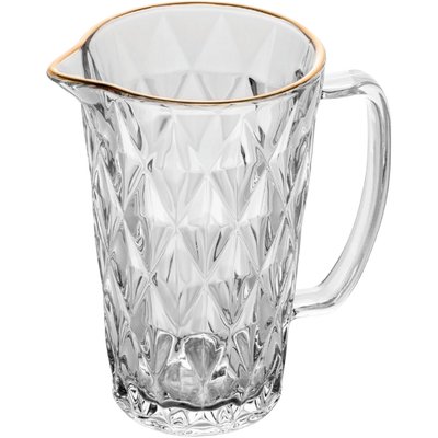 Jarra de Vidro Lyor Diamond com Fio de Ouro 1,14 L