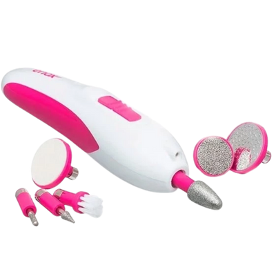 Enox Kit Elétrico Manicure Branco e Rosa