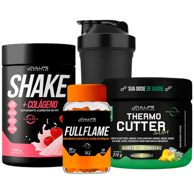 Shake Emagrecedor Kit com Colágeno 400g + Termogênicos