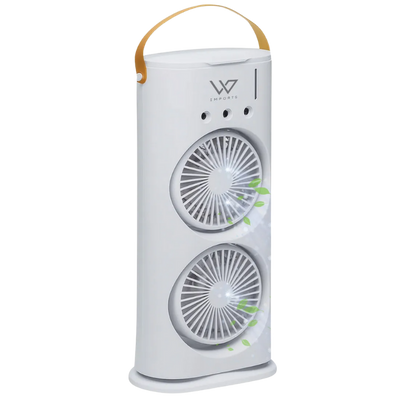 Ventilador Mini Climatizador de Mesa Duplo USB