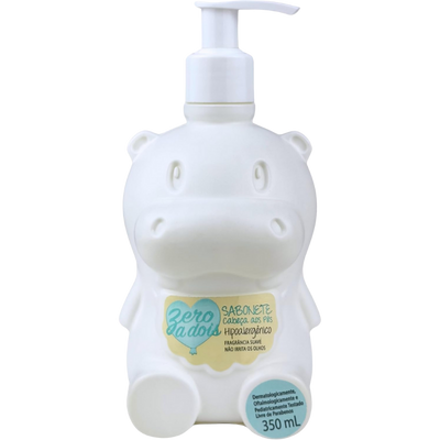 Sabonete Líquido Zero a Dois Bebê Cabeça aos Pés Hipopótamo 350ml
