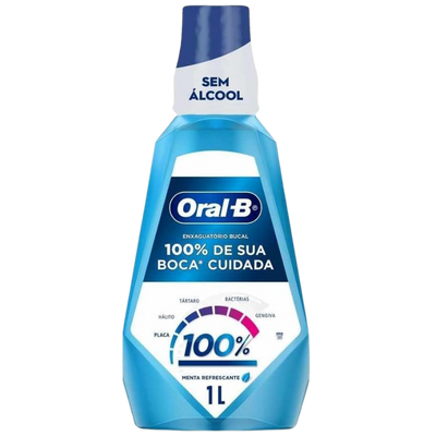 Enxaguante Bucal Oral-B Sem Álcool Menta 1L