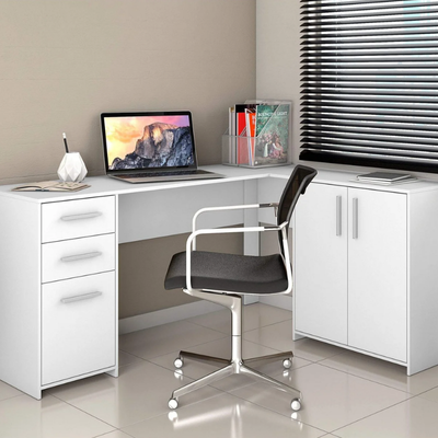 Escrivaninha Mesa Escritório 2 Gavetas 3 Portas NT 2005