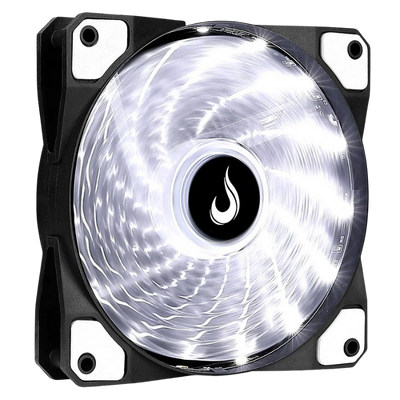 Ventoinha Rise Mode Wind 120mm LED Branco RM-WN-01-BW